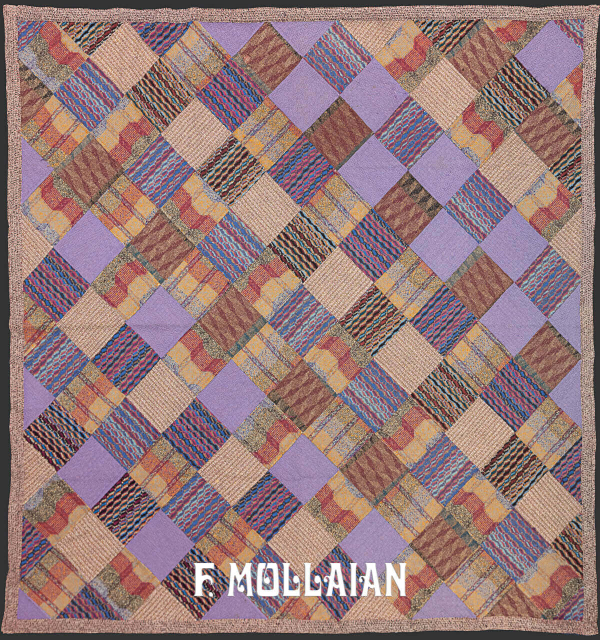 Square-shape Vintage Missoni patchwork Carpet n°:257220